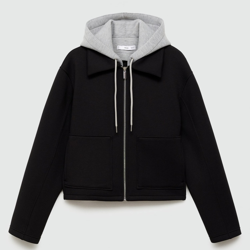 🔥NWT Mango🔥Combined Hooded Jacket